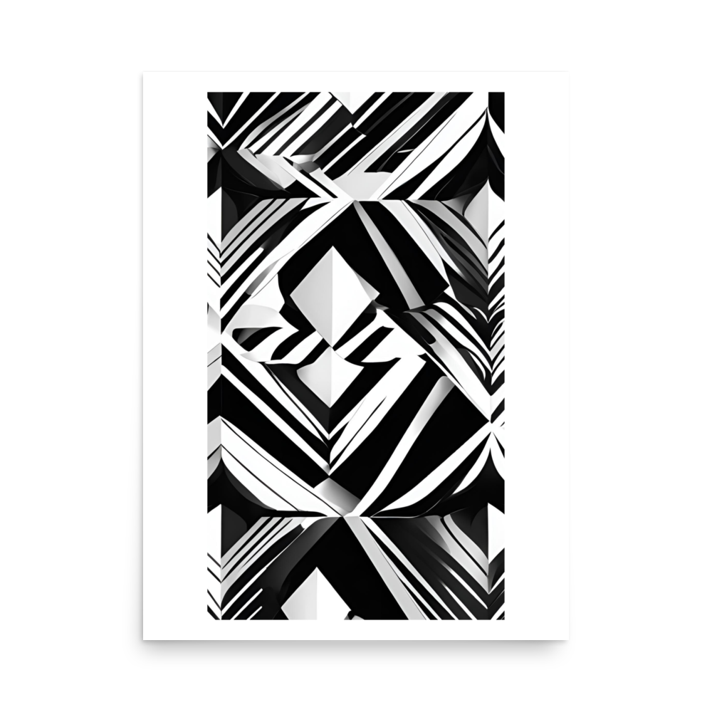 Abstract Diamonds Matte Paper Poster