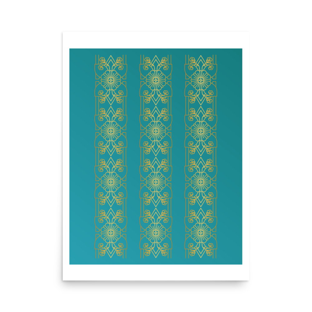 Arabian Pattern Matte Paper Poster