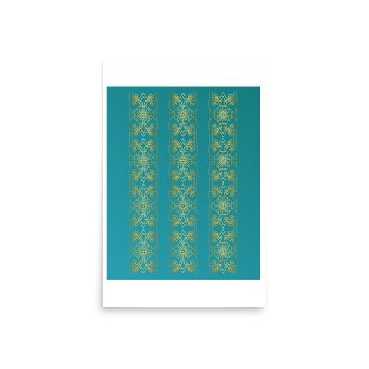 Arabian Pattern Matte Paper Poster