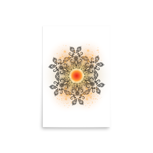 Sunburst Matte Paper Poster