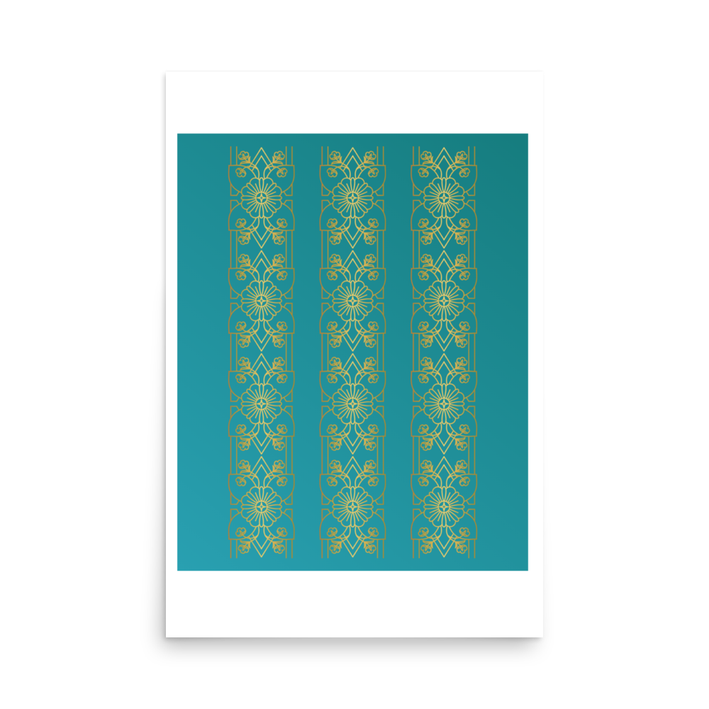 Arabian Pattern Matte Paper Poster