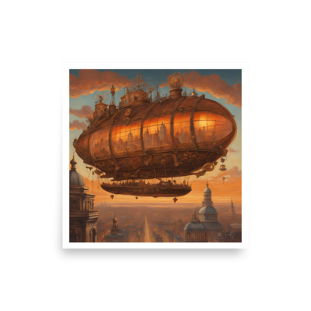 Hot Air Caravan Photo Paper Poster