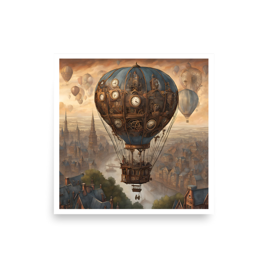 Balloons Over the Sky Photo Paper Poster