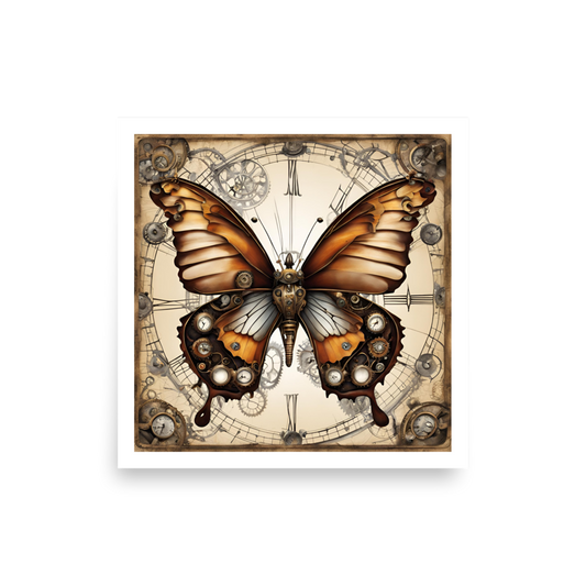 Light Butterfly Photo Paper Poster