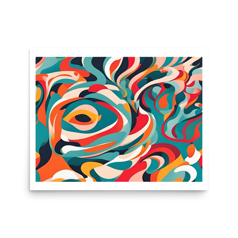 Abstract Kaleidoscope Photo Paper Poster