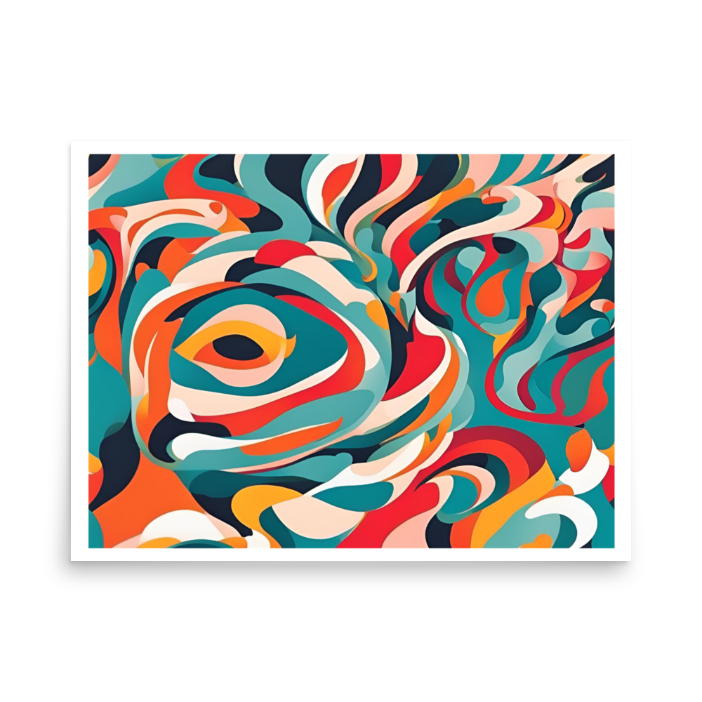 Abstract Kaleidoscope Photo Paper Poster