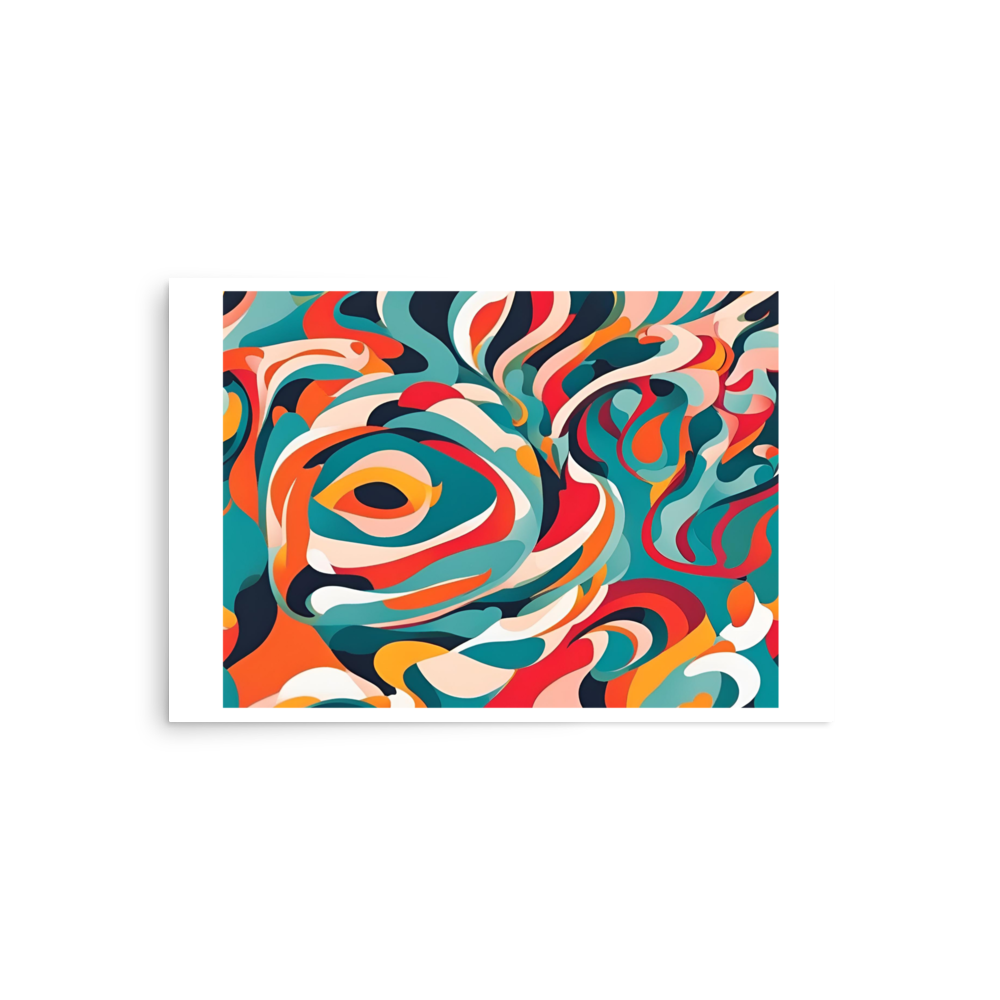 Abstract Kaleidoscope Photo Paper Poster