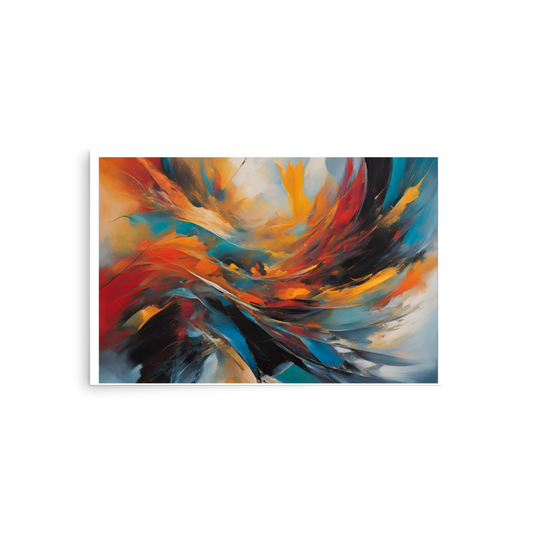 Abstract Wave Photo Paper Poster