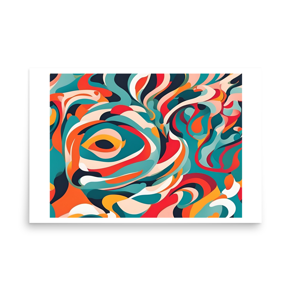 Abstract Kaleidoscope Photo Paper Poster